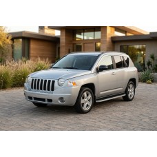 Бокові пороги Tayga Grey (2 шт., алюміній) для Jeep Compass 2006-2016 рр