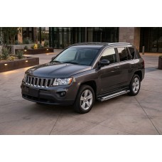 Бокові пороги Rainbow (2 шт., алюміній) для Jeep Compass 2006-2016 рр