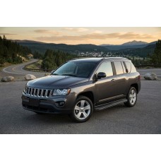 Бокові пороги Bosphorus Black (2 шт., алюміній) для Jeep Compass 2006-2016 рр