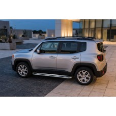 Бокові пороги Maydos V2 (2 шт., нерж) для Jeep Renegade 2014- рр