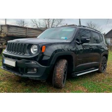 Бокові пороги Maya V1 (2 шт., алюміній) для Jeep Renegade 2014- рр