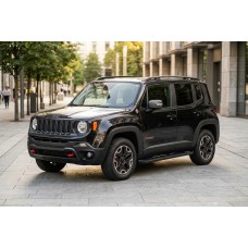 Бокові пороги Allmond Black (2 шт., алюміній) для Jeep Renegade 2014- рр