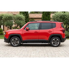 Боковые Подножки Maydos V1 (2 шт., Алюминий и Нержавейка) для Jeep Renegade 2014- гг
