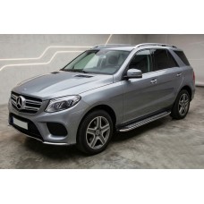 Боковые Подножки Maydos V2 (2 шт., нержавейка) для Mercedes GLE/ML class W166 2011-2018 гг