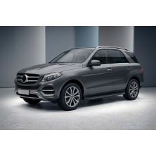 Боковые пороги Bosphorus Black (2 шт., алюминий) для Mercedes GLE/ML class W166 2011-2018 гг