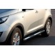 Бічні труби (2 шт., нерж.) для Kia Sportage 2010-2015 рр