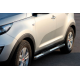 Бічні труби (2 шт., нерж.) для Kia Sportage 2010-2015 рр