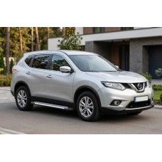 Боковые Подножки Line (2 шт., Алюминий) для Nissan X-trail T32/Rogue 2014-2021 гг