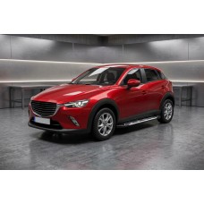 Боковые Подножки Sunrise (2 шт., Алюминий) для Mazda CX-3 2015- гг