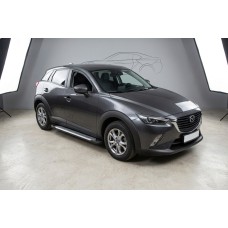 Бокові пороги Line (2 шт., алюміній) для Mazda CX-3 2015- рр