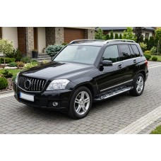 Боковые Подножки Sunrise (2 шт., Алюминий) для Mercedes GLK сlass X204 2008-2015 гг