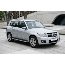 Бокові пороги Tayga Grey (2 шт., алюміній) для Mercedes GLK class X204 2008-2015 рр