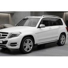 Боковые Подножки Line (2 шт., Алюминий) для Mercedes GLK сlass X204 2008-2015 гг
