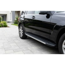 Бокові пороги Duru (2 шт., алюміній) для Mercedes GLK class X204 2008-2015 рр