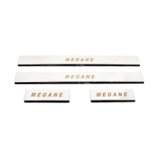 Накладки на пороги Carmos (4 шт, нерж) для Renault Megane III 2009-2016 рр
