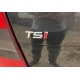Напис TSI (під оригінал) TS-хром, I-червона для Volkswagen Scirocco 2008-2017 рр