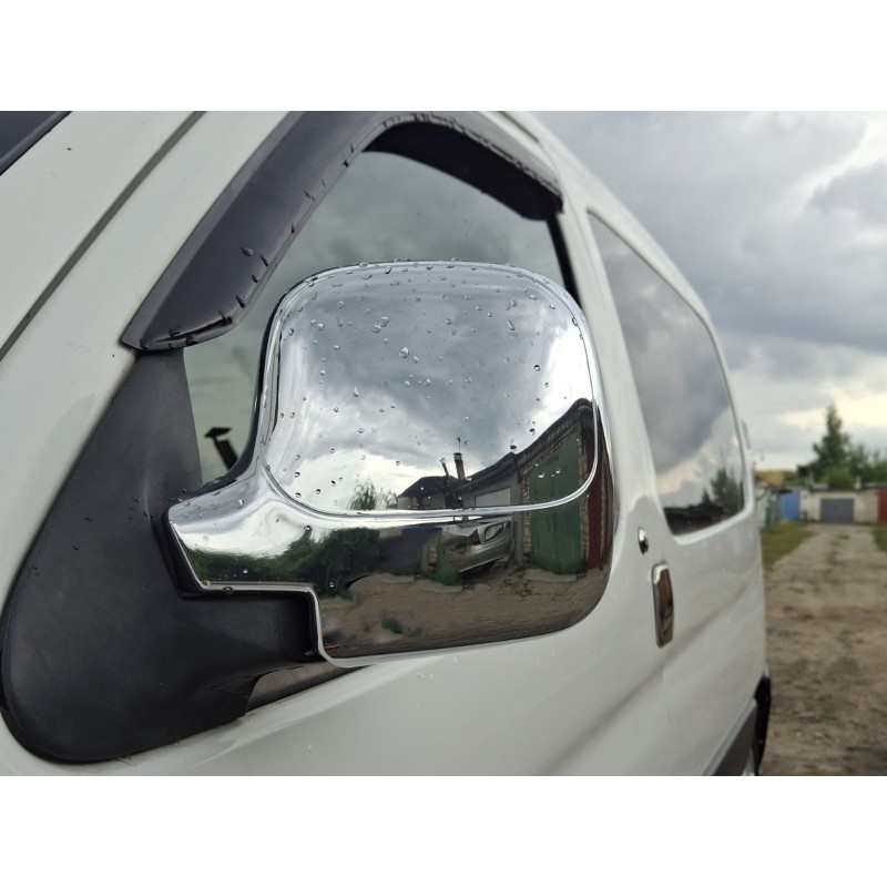 Накладки на дзеркала (2 шт, пласт) для Peugeot Partner 1996-2008 рр