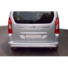 Задній захист (нерж.) 60 мм для Citroen Berlingo 2008-2018 рр