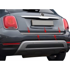 Кромка багажника (нерж) OmsaLine - Італійська нержавійка для Fiat 500X