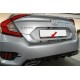 Кромка багажника (нерж) Carmos - Турецкая сталь для Honda Civic Sedan X 2016-2021 гг