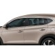 Верхня окантовка вікон (10 шт, нерж) для Hyundai Tucson TL 2016-2021рр