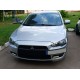 Підставка під номер (пластик) Чорний мат для Mitsubishi Lancer X 2008- рр