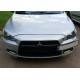 Підставка під номер (пластик) Чорний мат для Mitsubishi Lancer X 2008- рр