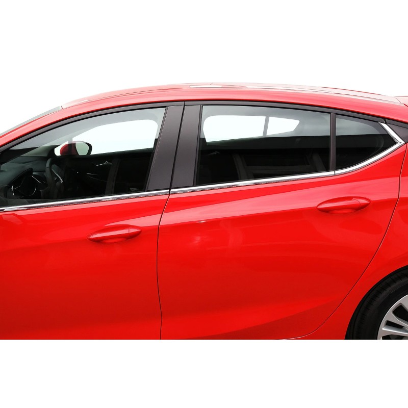 Окантовка вікон (нерж) Верх-2025низ для Opel Astra K 2016-2021 рр Окантовка вікон (нерж) Верх-2025низ для Opel Astra K 2016-2021 рр