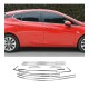 Окантовка вікон (нерж) Верх-2025низ для Opel Astra K 2016-2021 рр