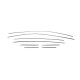 Окантовка вікон (нерж) Верх-2025низ для Opel Astra K 2016-2021 рр