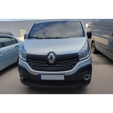 Окантовка протитуманок (2 шт, нерж) Carmos - турецька сталь для Renault Trafic 2015- рр