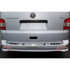 Накладка на задні рефлектори (2 шт., нерж) 2 двері для Volkswagen T6 2015-2024 рр