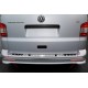 Накладка на задні рефлектори (2 шт., нерж) 2 двері для Volkswagen T6 2015-2024 рр Накладка на задні рефлектори (2 шт., нерж) 2 двері для Volkswagen T6 2015-2024 рр