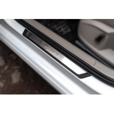 Накладки на пороги Flexill Exclusive (4 шт, нерж) для Volkswagen Golf 7/E-Golf