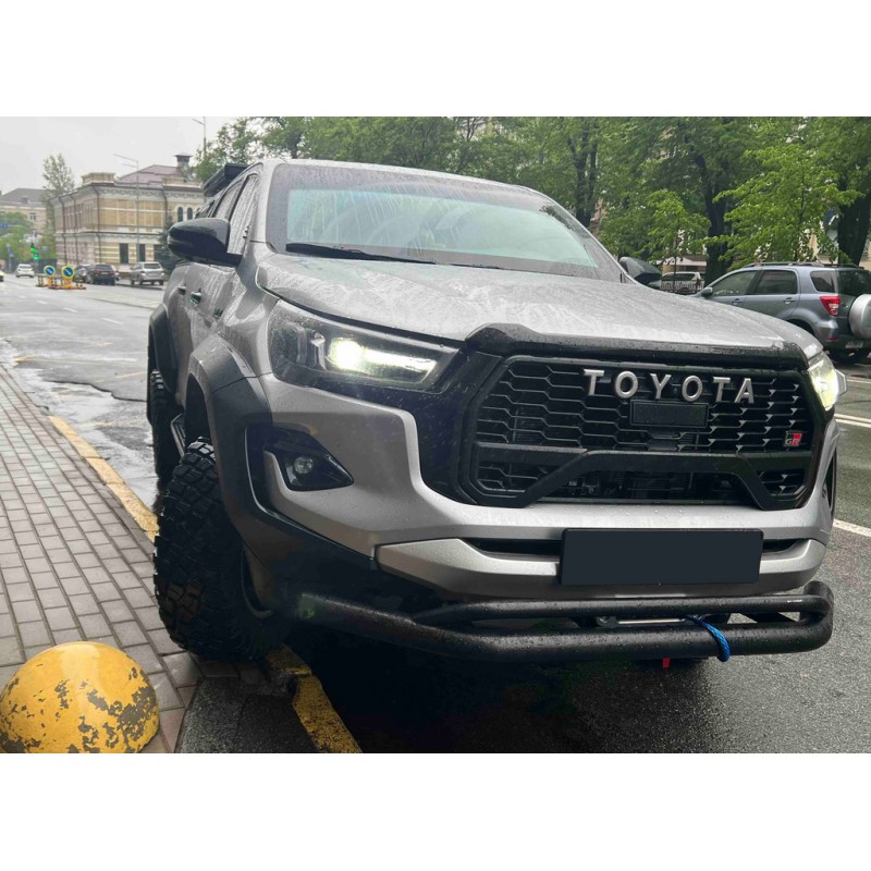 Передній вус подвійний Vegas (2015-2020, чорний, 76мм) для Toyota Hilux 2015- рр