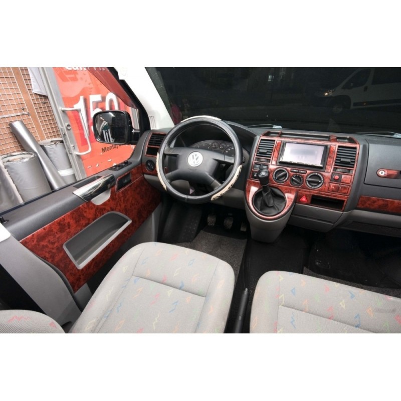 Накладки на панель Титан для Volkswagen T5 Caravelle 2004-2010 рр