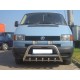 Кенгурятник WT003 60мм (нерж) 50мм, з написом для Volkswagen T4 Transporter 1990-2003 рр