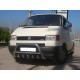 Кенгурятник WT003 60мм (нерж) 50мм, з написом для Volkswagen T4 Transporter 1990-2003 рр