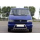Кенгурятник WT003 60мм (нерж) 50мм, з написом для Volkswagen T4 Transporter 1990-2003 рр