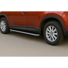 Боковые пороги оригинал V1 (2 шт) для Mazda CX-5 2012-2017 гг