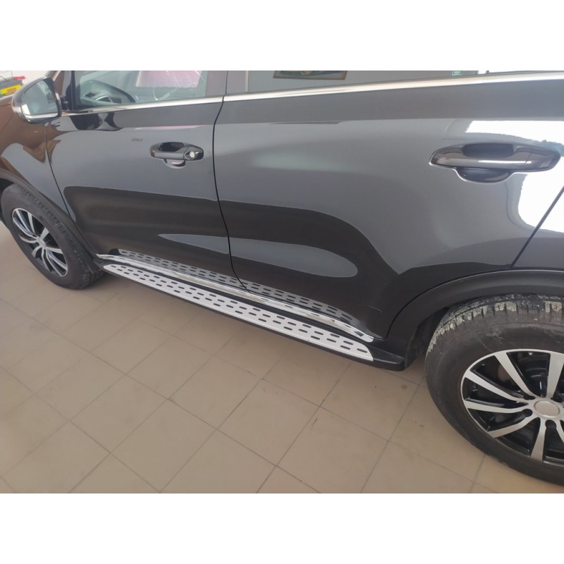 Боковые пороги OEM V2 для Kia Sportage 2015-2021 гг
