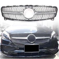 Передня решітка Diamond SIlver (2015-2018) для Mercedes A-сlass W176 рр