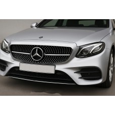 Передня решітка Diamond Black (для Avantgarde 2016-2019) Без місця під камеру для Mercedes E-сlass W213 рр
