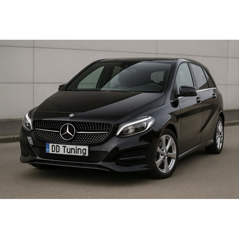 Передняя решетка радиатора Diamond Black (2015-2018) для Mercedes B-class W246