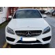Передняя решетка Diamond Silver 2018-2025, без камеры для Mercedes C-сlass W205