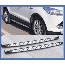 Боковые пороги OEM-V2 (2 шт., алюминий) для Ford Kuga/Escape 2013-2019 гг