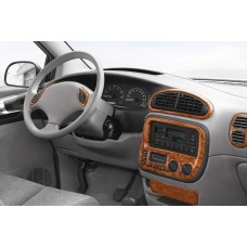 Накладки на панель (Meric) Чорний для Chrysler Voyager 1996-2001 рр