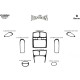 Накладки на панель Дерево для Hyundai Santa Fe 1 2000-2006 рр