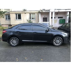 Вітровики з хромом (4 шт, Niken) для Toyota Corolla 2013-2019 рр