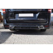 Накладка на задний бампер V2 (грунт под покраску) для Mercedes Vito/V-class W447 2014- гг